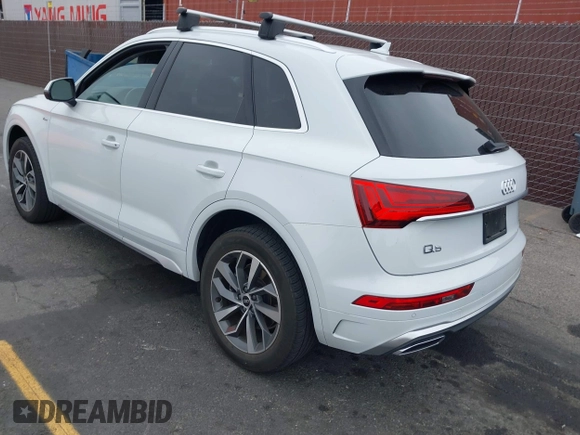 2022 Audi Q5 S line Premium Plus with VIN WA1EAAFYXN2075073, listed as a IAAI auction lot 42444448 with 16,404 mi miles and . Bid and sale history available at DreamBid. Image 3.
