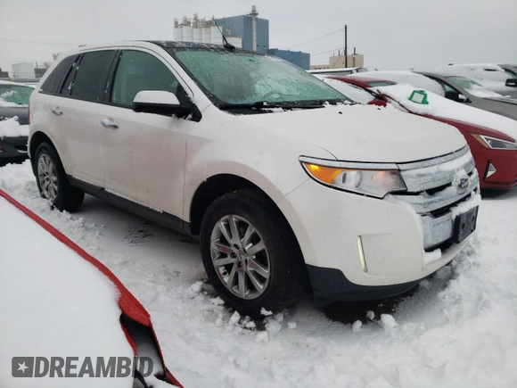 2011 Ford Edge SEL with VIN 2FMDK3JC4BBB06227, listed as a Copart auction lot 37962614 with 128,574 mi miles and Salvage Title. Bid and sale history available at carsss.com. Image 4.