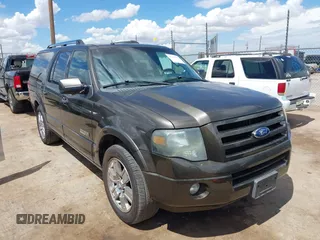 2008 Ford Expedition Max Limited z VIN 1FMFK19558LA80880, wystawiony jako IAAI lot #42580552 z przebiegiem 167 578 mil mil oraz . Historia ofert i sprzedaży dostępna na DreamBid. Obrazek 1.