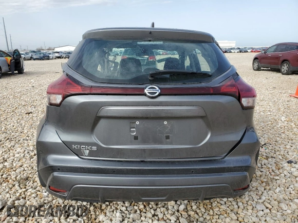 2021 Nissan Kicks S with VIN 3N1CP5BV9ML522426, listed as a Copart auction lot 47538555 with 5,923 mi miles and Salvage Title. Bid and sale history available at carsss.com. Image 6.