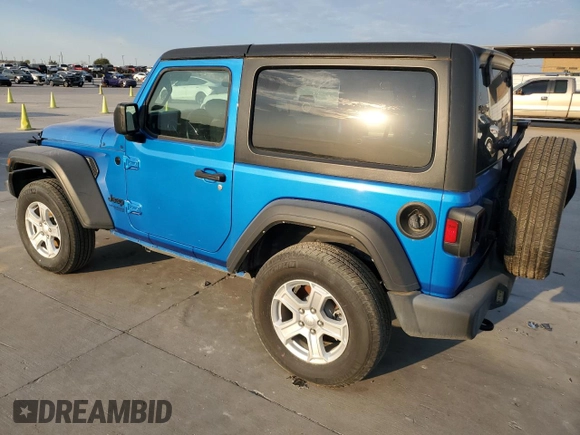 2021 Jeep Wrangler Sport S with VIN 1C4GJXAN0MW790739, listed as a Copart auction lot 75872624 with Not Provided miles and Salvage Title. Bid and sale history available at DreamBid. Image 2.