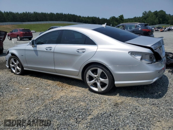 2012 Mercedes-Benz CLS 550 with VIN WDDLJ7DB4CA016575, listed as a Copart auction lot 59344955 with 119,673 mi miles and Salvage title. Bid and sale history available at DreamBid. Image 2.