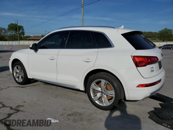 2018 Audi Q5 Premium Plus with VIN WA1BNAFY4J2230928, listed as a Copart auction lot 53123145 with 83,151 mi miles and Salvage Title. Bid and sale history available at DreamBid. Image 2.