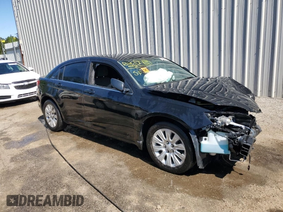 2013 Chrysler 200 LX with VIN 1C3CCBABXDN647633, listed as a Copart auction lot 49556104 with 180,212 mi miles and Salvage Title. Bid and sale history available at carsss.com. Image 4.