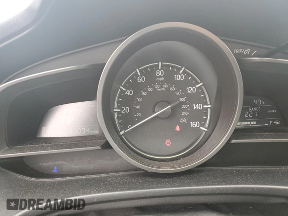 2017 Mazda 3 Sport with VIN 3MZBN1U75HM119823, listed as a Copart auction lot 52610235 with 77,034 mi miles and Salvage Title. Bid and sale history available at DreamBid. Image 9.