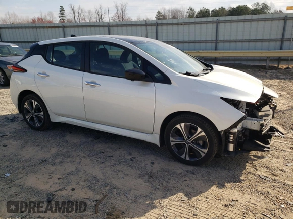 2021 Nissan LEAF SV Plus with VIN 1N4BZ1CV2MC554727, listed as a Copart auction lot 49440675 with 75,783 mi miles and Salvage title. Bid and sale history available at DreamBid. Image 4.