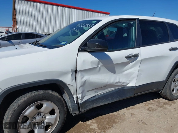 2017 Jeep Cherokee Sport with VIN 1C4PJLAB7HW654385, listed as a IAAI auction lot 41722028 with 91,033 mi miles. Bid and sale history available at carsss.com. Image 6.