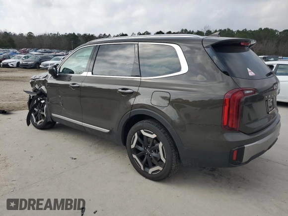 2024 Kia Telluride S with VIN 5XYP64GC0RG557762, listed as a Copart auction lot 43327125 with 2,407 mi miles and Salvage Title. Bid and sale history available at carsss.com. Image 2.
