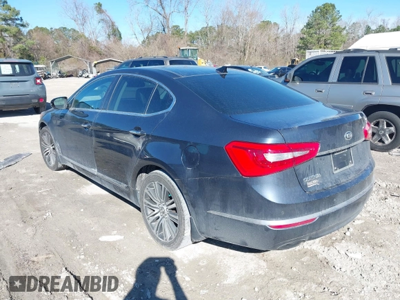 2015 Kia Cadenza Premium with VIN KNALN4D79F5170489, listed as a IAAI auction lot 41688482 with 158,340 mi miles. Bid and sale history available at carsss.com. Image 3.