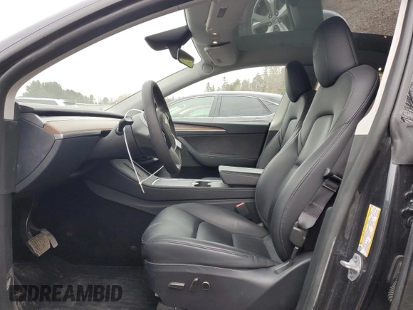 2024 Tesla Model Y Long Range with VIN 7SAYGAEE6RF070354, listed as a Copart auction lot 49826975 with Not Provided miles and Clean Title. Bid and sale history available at DreamBid. Image 7.