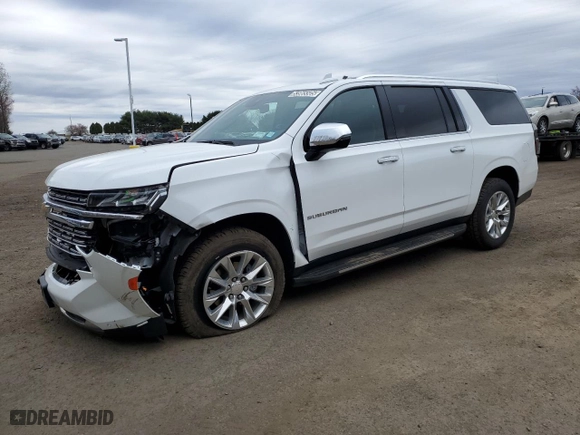 2024 Chevrolet Suburban Premier with VIN 1GNSKFKD2RR132294, listed as a Copart auction lot 53965505 with 43,959 mi miles and Clean Title. Bid and sale history available at carsss.com. Image 1.