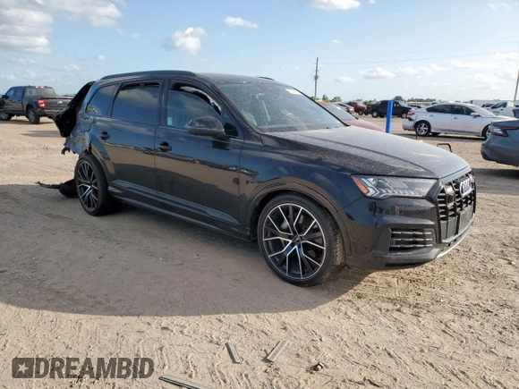2021 Audi Q7 Prestige z VIN WA1VXAF74MD027951, wystawiony jako Copart lot #60151935 z przebiegiem Nie podano mil oraz Szkoda całkowita • Salvage title. Historia ofert i sprzedaży dostępna na DreamBid. Obrazek 4.