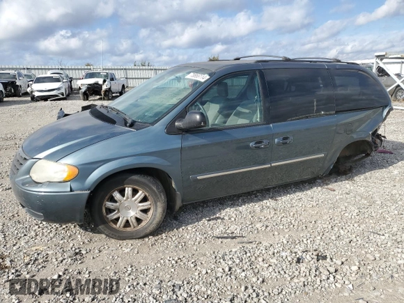 2007 Chrysler Town & Country LWB Touring with VIN 2A4GP54LX7R243272, listed as a Copart auction lot 78666114 with 130,543 mi miles and Salvage Title. Bid and sale history available at carsss.com. Image 1.