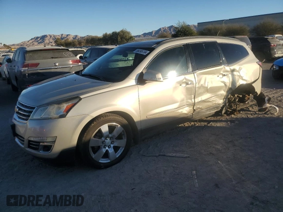 2016 Chevrolet Traverse LTZ with VIN 1GNKVJKD3GJ228201, listed as a Copart auction lot 86395134 with 148,436 mi miles and Salvage Title. Bid and sale history available at DreamBid. Image 1.