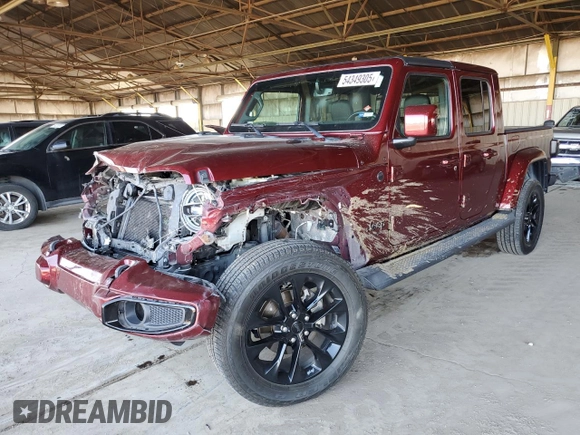 2021 Jeep Gladiator High Altitude with VIN 1C6HJTFG6ML535531, listed as a Copart auction lot 54349305 with 104,173 mi miles and Salvage title. Bid and sale history available at DreamBid. Image 1.