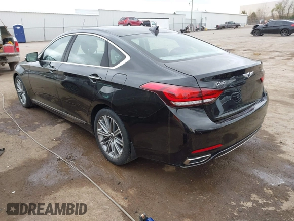 2019 Genesis G80 3.8L with VIN KMHGN4JE3KU286631, listed as a IAAI auction lot 41796968 with 25,230 mi miles and . Bid and sale history available at DreamBid. Image 3.