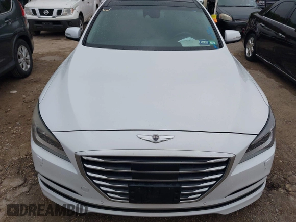 2015 Hyundai Genesis 3.8L with VIN KMHGN4JEXFU045316, listed as a IAAI auction lot 42111986 with 139,349 mi miles. Bid and sale history available at carsss.com. Image 6.