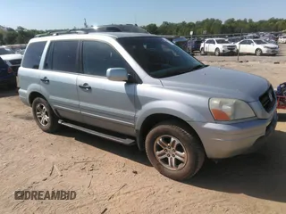 2003 Honda Pilot EX z VIN 2HKYF185X3H559442, wystawiony jako IAAI lot #42051437 z przebiegiem 274 515 mil mil oraz . Historia ofert i sprzedaży dostępna na DreamBid. Obrazek 1.