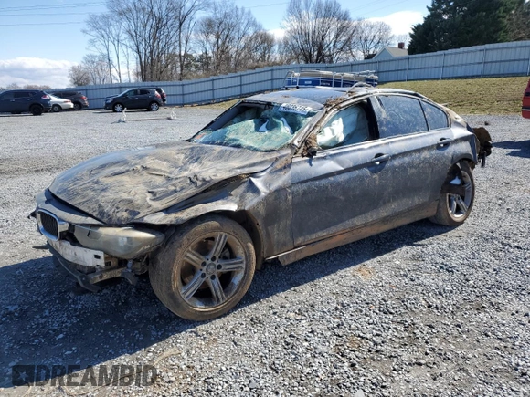 2015 BMW 3 Series 328i with VIN WBA3C1C52FP851862, listed as a Copart auction lot 46036745 with Not Provided miles and Salvage Title. Bid and sale history available at carsss.com. Image 1.