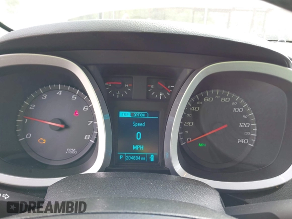 2014 Chevrolet Equinox LT with VIN 2GNALBEK2E6296517, listed as a IAAI auction lot 42165108 with 204,694 mi miles. Bid and sale history available at carsss.com. Image 7.