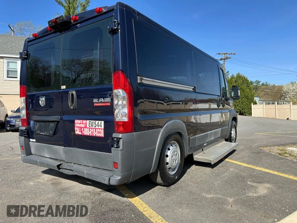 2014 Ram ProMaster Cargo with VIN 3C6TRVAGXEE124326, listed as a Copart auction lot 55213065 with 48,334 mi miles and Clean Title. Bid and sale history available at carsss.com. Image 3.