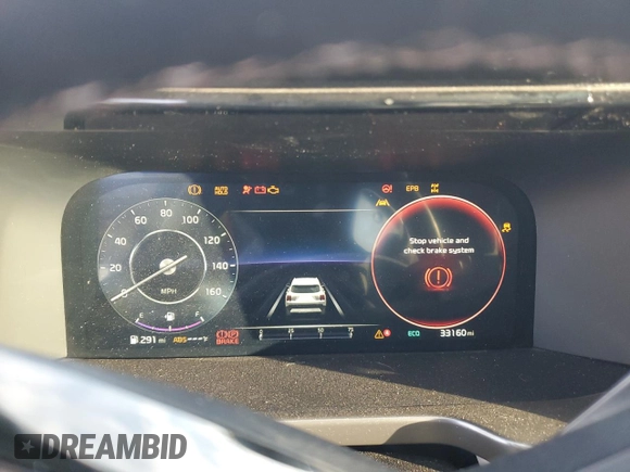 2023 Kia Sorento SX Prestige with VIN KNDRMDLH1P5205778, listed as a Copart auction lot 44644595 with 33,160 mi miles and Salvage title. Bid and sale history available at DreamBid. Image 9.