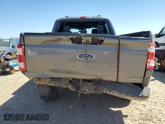 2021 Ford F-150 XL with VIN 1FTEW1EP3MKE81596, listed as a Copart auction lot 48502705 with 38,850 mi miles and Salvage title. Bid and sale history available at DreamBid. Image 6.