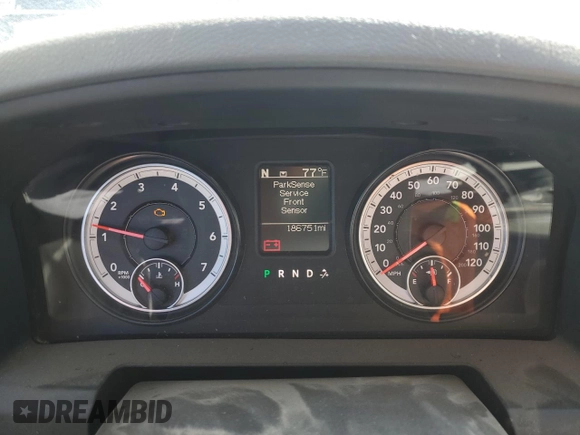 2015 Ram 1500 Lone Star with VIN 1C6RR6GT8FS635195, listed as a Copart auction lot 46462614 with 186,751 mi miles and Salvage Title. Bid and sale history available at carsss.com. Image 9.