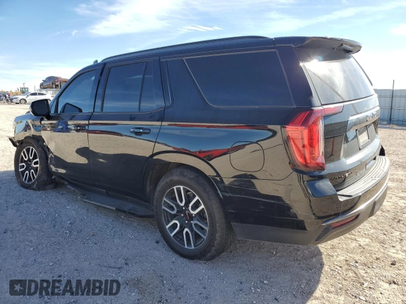 2023 GMC Yukon AT4 with VIN 1GKS2CKD3PR104271, listed as a Copart auction lot 86641834 with 25,636 mi miles and Salvage Title. Bid and sale history available at carsss.com. Image 2.