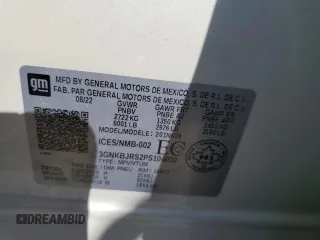 2023 Chevrolet Blazer LT z VIN 3GNKBJRS2PS104030, wystawiony jako Copart lot #51821585 z przebiegiem 34 846 mil mil oraz Nie do naprawy • Non repairable. Historia ofert i sprzedaży dostępna na DreamBid. Obrazek 13.