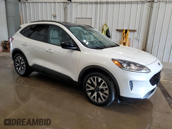 2020 Ford Escape SE Sport Hybrid with VIN 1FMCU9BZ7LUC52290, listed as a Copart auction lot 57080835 with 44,849 mi miles and Salvage title. Bid and sale history available at DreamBid. Image 4.