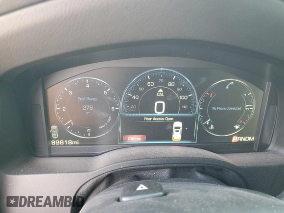 2015 Cadillac Escalade ESV Luxury with VIN 1GYS4SKJ3FR646095, listed as a Copart auction lot 52110345 with 89,818 mi miles and Salvage title. Bid and sale history available at DreamBid. Image 9.