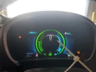 2016 Chevrolet Volt LT with VIN 1G1RC6S58GU122787, listed as a Copart auction lot 43801755 with 79,511 mi miles and Salvage Title. Bid and sale history available at carsss.com. Image 9.