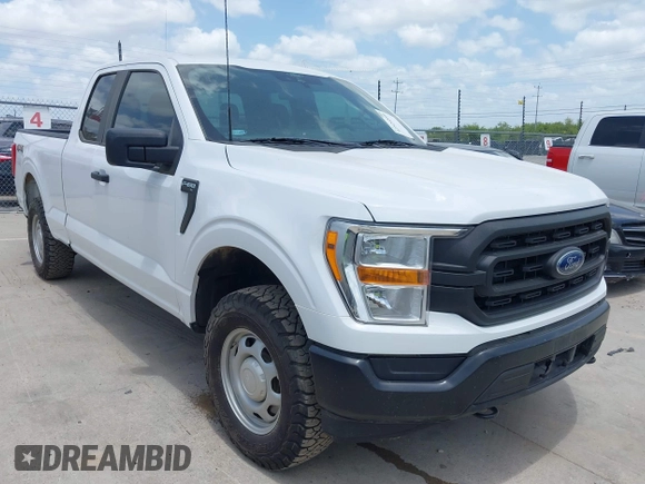 2021 Ford F-150 XL with VIN 1FTEX1EP7MKF05489, listed as a IAAI auction lot 42524599 with 82,824 mi miles and . Bid and sale history available at DreamBid. Image 1.