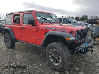 2024 Jeep Wrangler Rubicon z VIN 1C4RJXR62RW172545, wystawiony jako Copart lot #48020865 z przebiegiem 5 483 mil mil oraz Szkoda całkowita • Salvage title. Historia ofert i sprzedaży dostępna na DreamBid. Obrazek 4.
