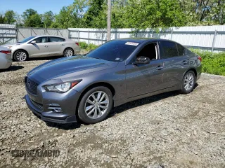 2014 Infiniti Q50 Premium with VIN JN1BV7AR4EM687969, listed as a Copart auction lot 55924805 with 174,625 mi miles and Salvage Title. Bid and sale history available at DreamBid. Image 1.