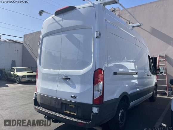 2023 Ford Transit Cargo with VIN 1FTBR1X87PKC09251, listed as a IAAI auction lot 42762766 with 20,509 mi miles and . Bid and sale history available at DreamBid. Image 7.