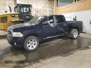 2016 Ram 1500 Longhorn with VIN 1C6RR7WM8GS196002, listed as a Copart auction lot 61105515 with 104,458 mi miles and Salvage title. Bid and sale history available at DreamBid. Image 1.