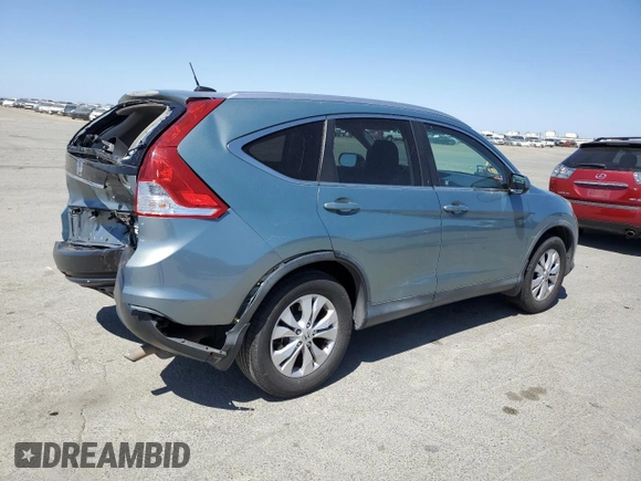 2012 Honda CR-V EX-L with VIN 2HKRM4H79CH632393, listed as a Copart auction lot 57844555 with 219,258 mi miles and Salvage title. Bid and sale history available at DreamBid. Image 3.