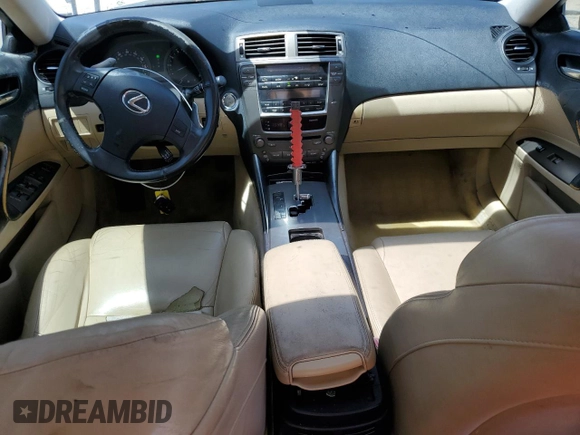 2006 Lexus IS 250 with VIN JTHBK262665022280, listed as a Copart auction lot 54563265 with 196,580 mi miles and Salvage Title. Bid and sale history available at DreamBid. Image 8.