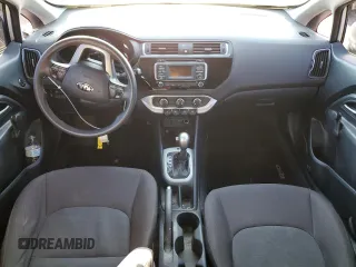 2016 Kia Rio LX with VIN KNADM5A34G6666911, listed as a Copart auction lot 50010045 with 75,479 mi miles and Salvage Title. Bid and sale history available at DreamBid. Image 8.