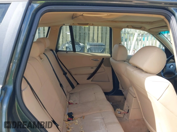 2005 BMW X3 3.0i with VIN WBXPA93465WD22604, listed as a IAAI auction lot 41995211 with 202,176 mi miles. Bid and sale history available at carsss.com. Image 8.