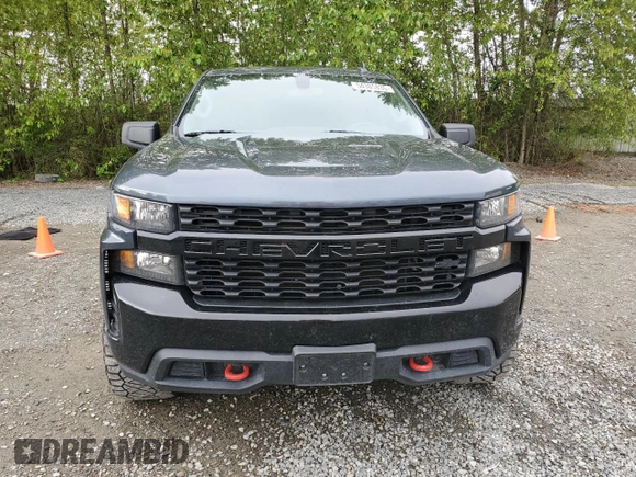 2021 Chevrolet Silverado 1500 Custom Trail Boss with VIN 1GCPYCEF7MZ283388, listed as a Copart auction lot 54305835 with 40,756 mi miles and Salvage Title. Bid and sale history available at DreamBid. Image 5.