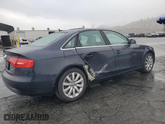2013 Audi A4 Premium with VIN WAUAFAFL5DN017960, listed as a Copart auction lot 44428155 with 89,084 mi miles and Salvage Title. Bid and sale history available at carsss.com. Image 3.