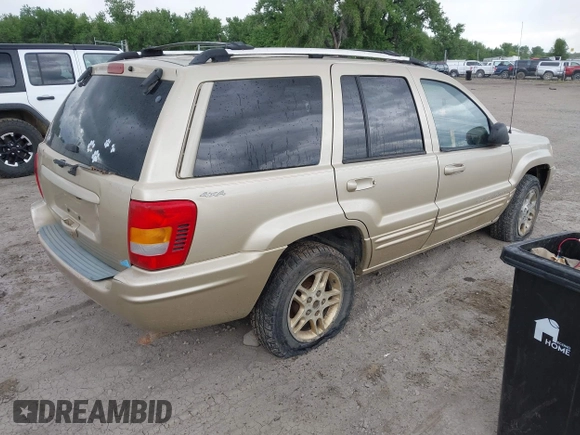 1999 Jeep Grand Cherokee Limited with VIN 1J4GW68SXXC664055, listed as a IAAI auction lot 42339125 with 219,792 mi miles and . Bid and sale history available at DreamBid. Image 4.