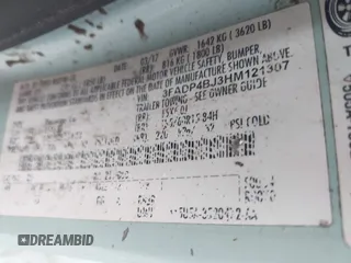 2017 Ford Fiesta SE с VIN 3FADP4BJ3HM121307, выставлен на аукционе IAAI как лот 42251500 с пробегом 87 215 миль миль и . История ставок и продаж доступна на DreamBid. Изображение 9.