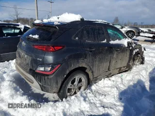 2022 Hyundai Kona SEL with VIN KM8K6CAB5NU821034, listed as a Copart auction lot 87823515 with 30,481 mi miles and Non Repairable. Bid and sale history available at carsss.com. Image 3.