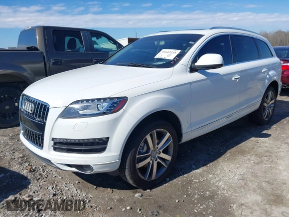 2015 Audi Q7 Premium Plus with VIN WA1LMAFE7FD022860, listed as a IAAI auction lot 41642235 with 202,624 mi miles and . Bid and sale history available at DreamBid. Image 17.