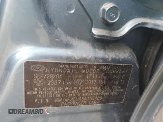 2005 Hyundai Sonata GLS with VIN KMHWF35H45A155480, listed as a Copart auction lot 74567304 with 0 mi miles and Salvage Title. Bid and sale history available at carsss.com. Image 13.