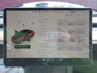 2022 Tesla Model 3 with VIN 5YJ3E1EA8NF187289, listed as a Copart auction lot 51070155 with 106,072 mi miles and Salvage Title. Bid and sale history available at carsss.com. Image 9.